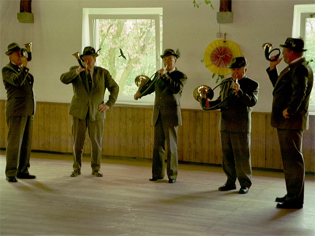 der Bläserchor des Hegerings Schwefe in kleiner Besetzung