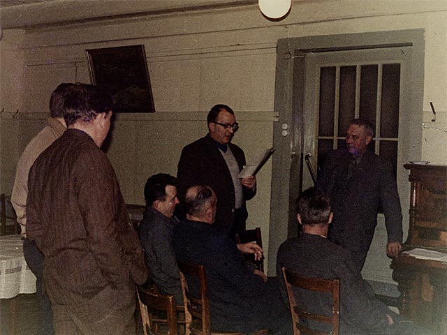Probe im Saal Bals