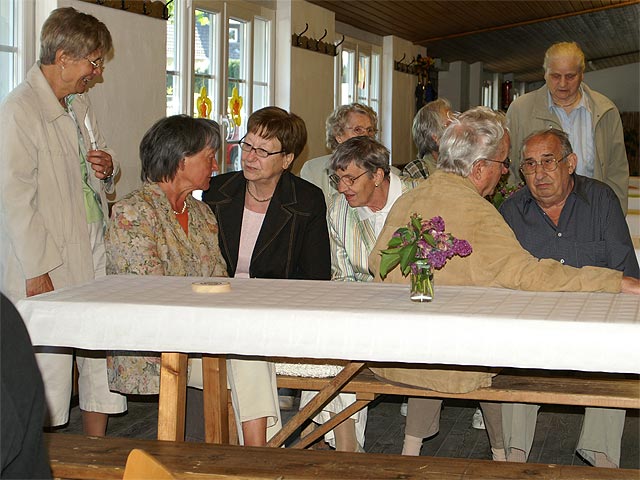 Schwätzchen an jeder Ecke