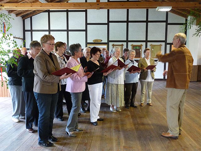 da sieht man, wer in Meiningsen singen kann