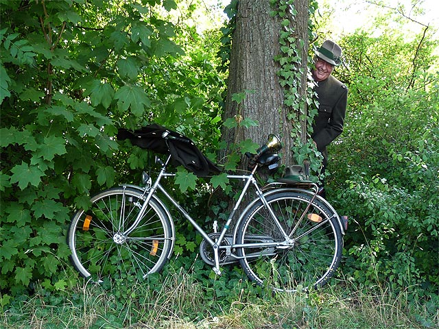 mal eben nach die Fahrräder kucken