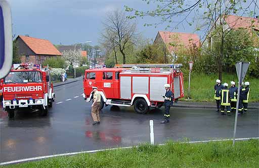 auch die Polizei ist da