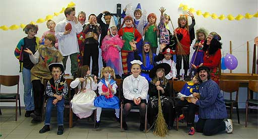 Karneval in Meiningsen - Stimmung im Gemeindehaus