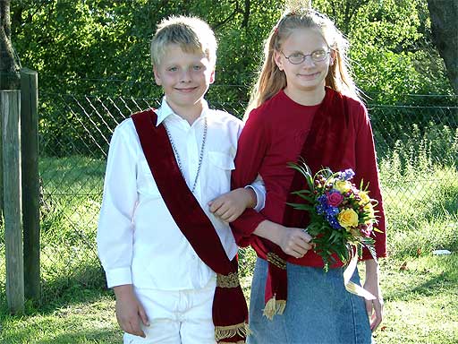 Jonas Kossel und Kaja Kroes