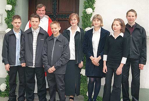 Konfirmation in Meiningsen 2002