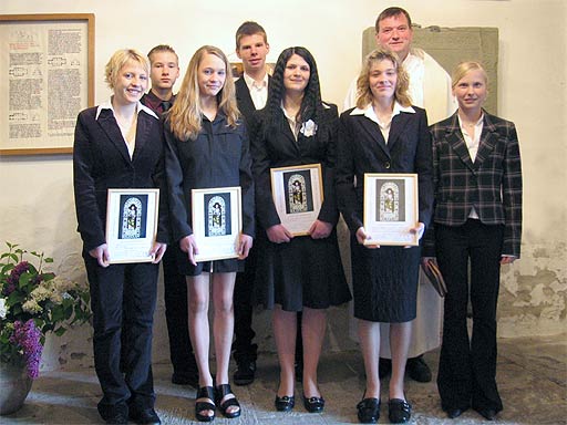 Konfirmation in Meiningsen 2005