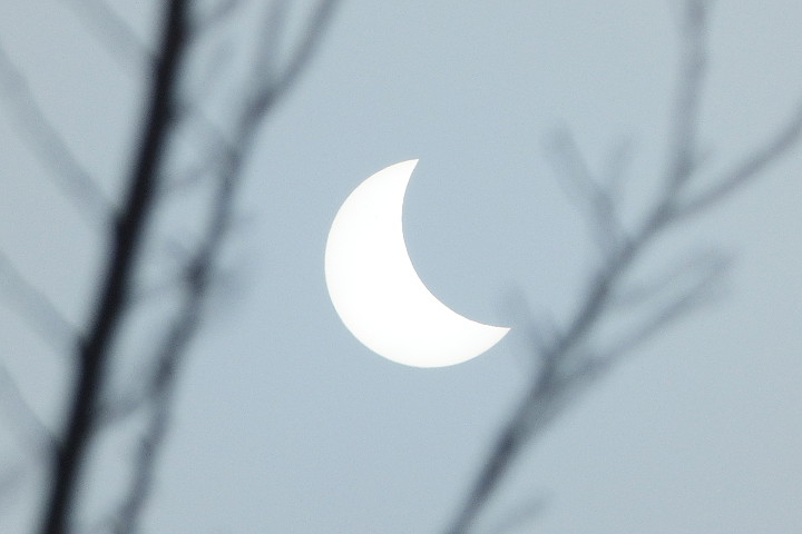 Sonnenfinsternis am nördlichen Rand von Meiningsen