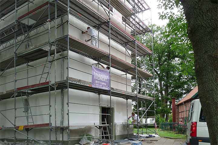 Der Turm von St. Matthias wird erneuert