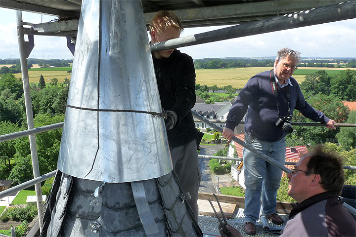 Der Turm von St. Matthias wird erneuert