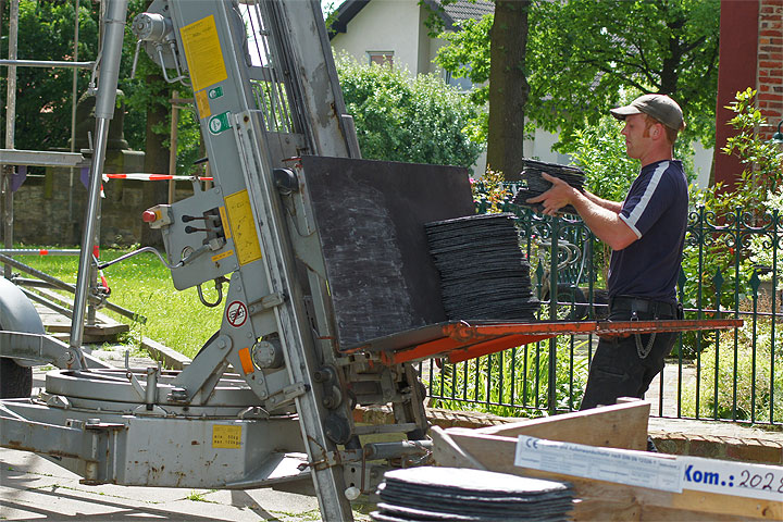 Der Turm von St. Matthias wird erneuert