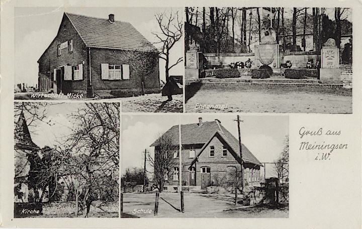 Ansichtskarte Meiningsen 1932