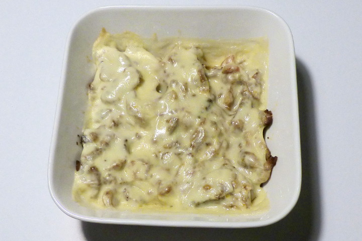 Kapsalon, Gyros mit Gouda überbacken