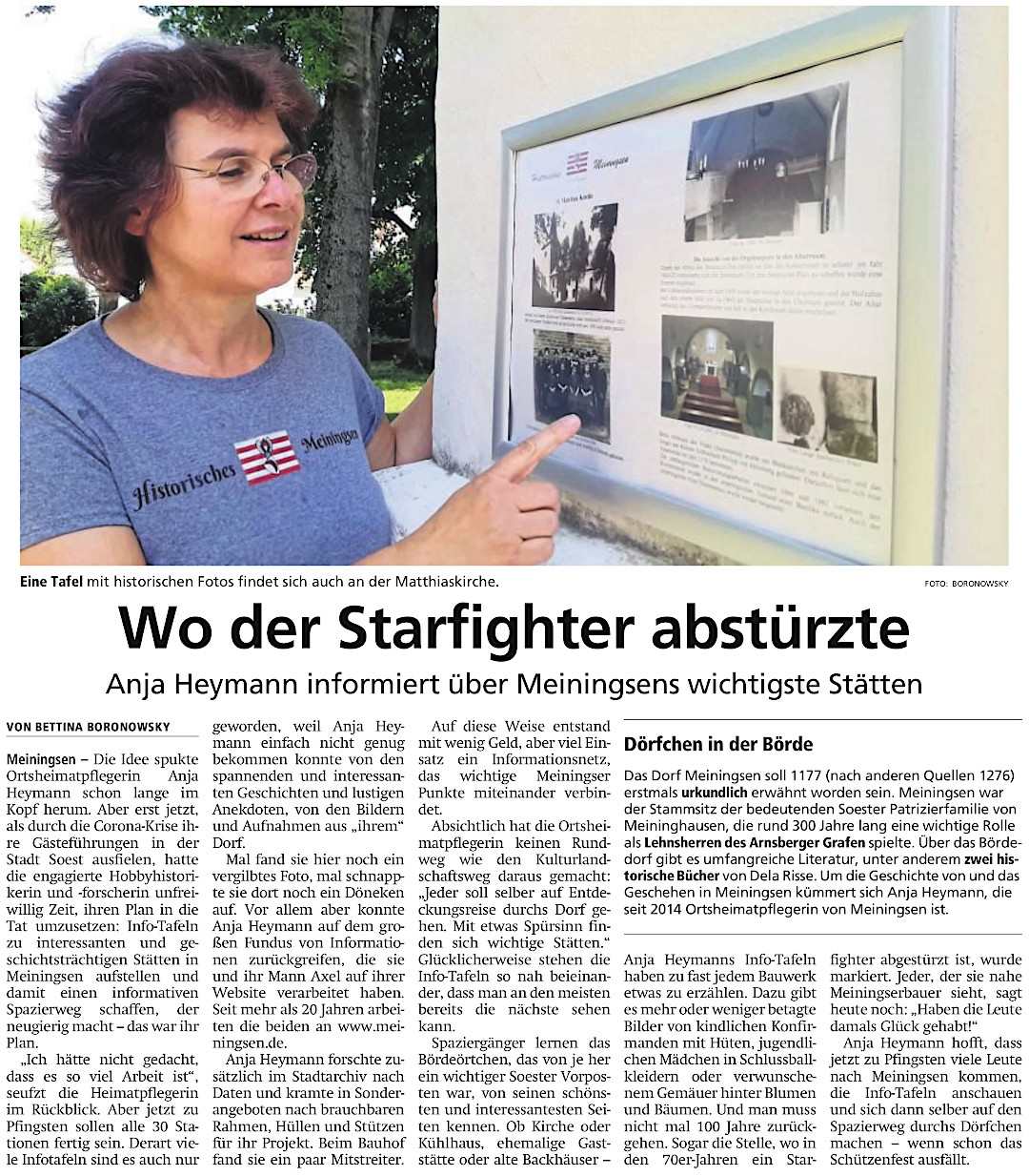 Soester Anzeiger vom 30.05.2020