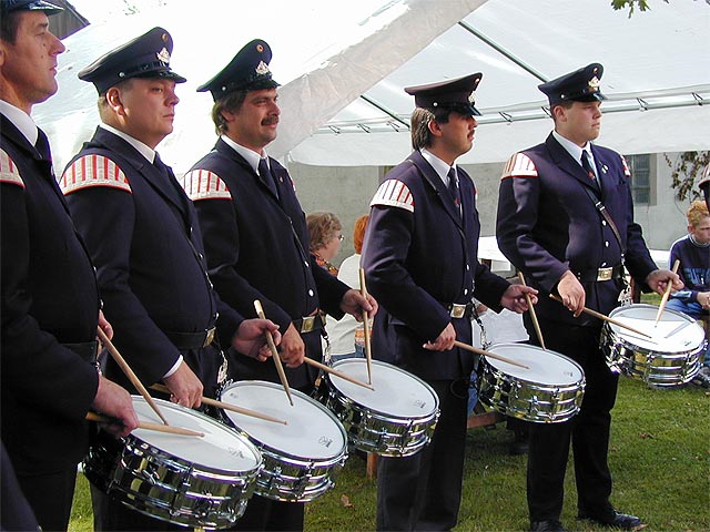 der Spielmannszug auf dem Gemeindefest 2000