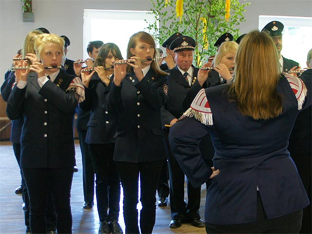 Aufspielen zum 1. Mai in der Schützenhalle